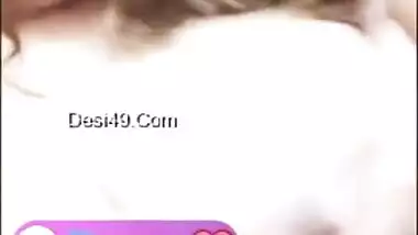 Sex video of Desi mom with flabby boobies who fingers her own cunt