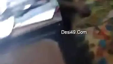 There are no customers and the Desi aunty flashes nipple in XXX video