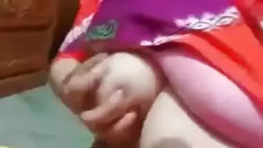 Desi village wife is in mood for XXX striptease at home in MMS video