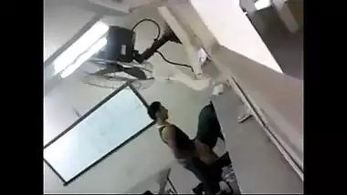 Voyeur records Goa college couple fucking in classroom on cam!