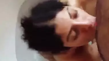 Indian Wife Giving Blowjob In Bathroom