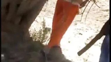 Husband caught cheating wife she fuck with lover outdoor, scandal Desi mms