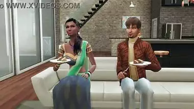 First night together with a newly married Indian couple