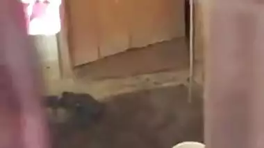 Indian whore doesn't know friend is filming her taking a XXX shower