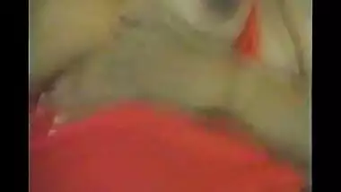 Aunty in red lingerie fucked