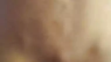 Girl in the reverse cowgirl position in the Tamil sex video