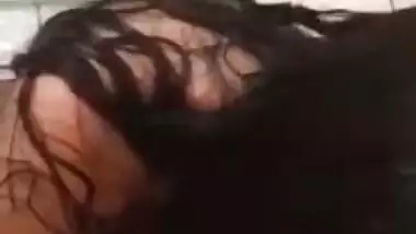 Desi couple handjon in bathroom