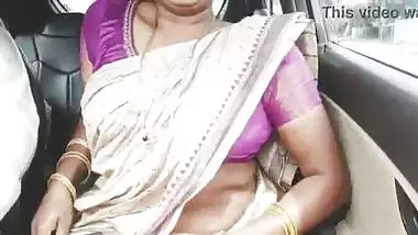 Indian aunty and son in law car long drive for sex. Telugu dirty talks.