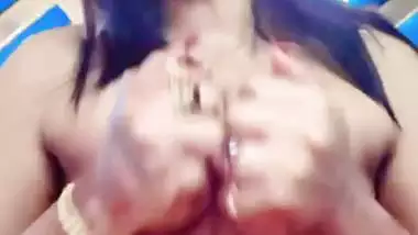 Bengali girl licking boobs with video call to lover