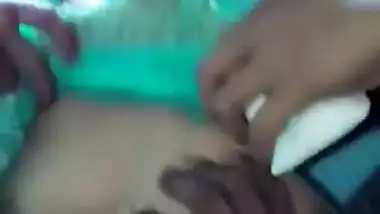 Insistent Desi boy before sex coaxes prude GF to flash her XXX tits