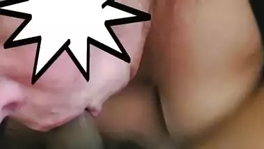 Sloppy blow job w/ neighbor while his wife's at work- uncircumcised native & Big Breasted Woman POV