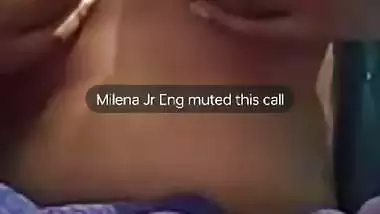 Famous mallu girlfriend boobs show on video call