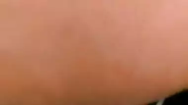 It is a close-up video of the Desi man filming wife's vagina