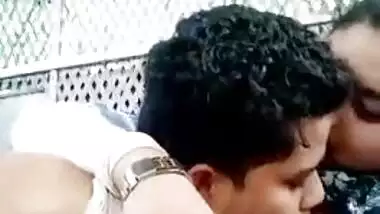 Indian woman kisses her sex partner and allows him to suck XXX nipples