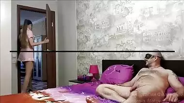 Sex room. Two strangers fucked hotwife. Cum 4 times in a row. Trailer