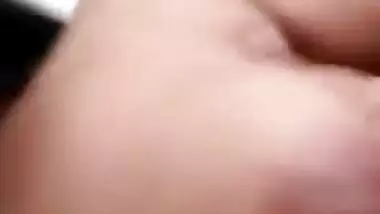 Man impatiently waits for a video call to see Indian wife's tits