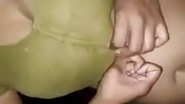 Desi wife dressed in sexy XXX outfit is ready for fun with husband