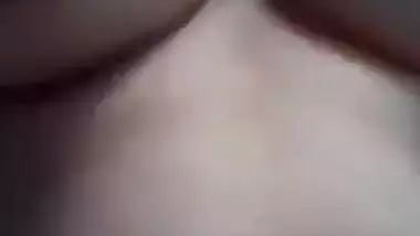 Desi fatty poses for the camera to reveal her big XXX boobs and slit