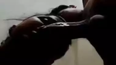 Desi oral XXX sex of Bangladeshi wife and young man captured from below