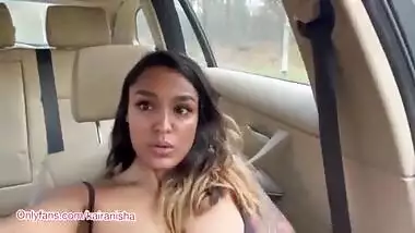Indian slut Kaira Nisha went out for a ride... smokes weed and masturbates in public