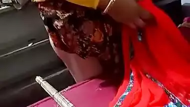 Tharki malik recording nude ass of maid during work