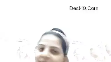 Today Exclusive- Sexy Desi Bhabhi Record Her Nude Video For Lover Part 1