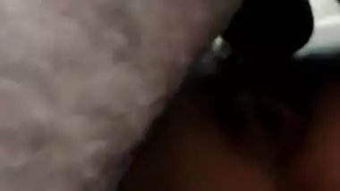 Desi in a purple dress is relaxing when boyfriend comes for XXX fun