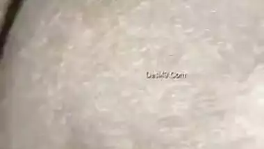 Close-up XXX video of the Indian man playing with wife's nipples