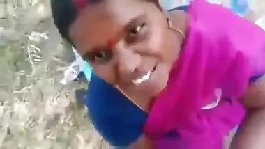 Dressed Desi slut gets on the knees to please dude with XXX blowjob