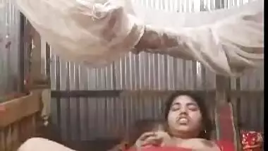 Big-assed Desi whore spreads legs to rub her twat for XXX video