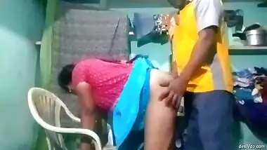 Desi aunty fucked hard by her neighbour college student when she is alone