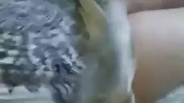 Desi woman takes off panties to show that her XXX cave is ready for sex