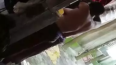 Son captures mom bathing in open backyard viral MMS