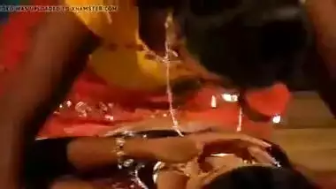 South indian girls doing a vulgar dance on stage