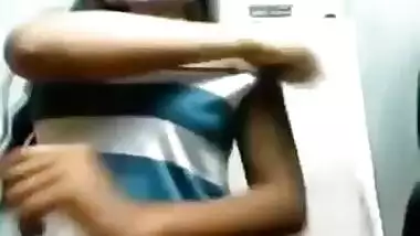 Young web camera cutie teases and pleases her fans with her large boobs