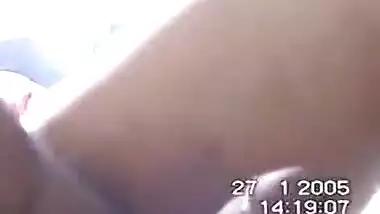 XXX sex movie of a perverteds pair recording their home sex session