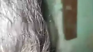 Village lady shows her naked boobs and butt for cash