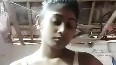 XXX video of Desi slut who takes clothes off item by item on camera