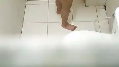 Neighbor desi aunty Shower spy video