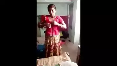 Desi sex movie scene of a abode wife stripping and getting ready for a precious fuck