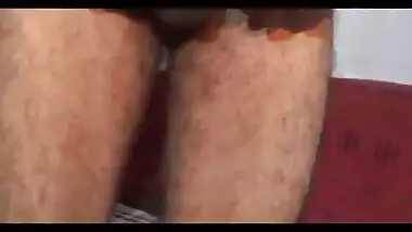 Desi wife shaving hubby’s cock hair cutting then fucking with sleeping wife fucked