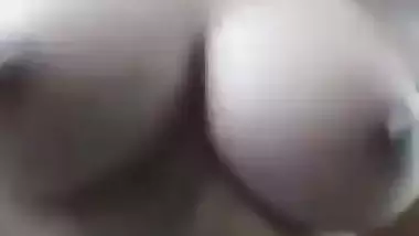 Fair big boobed Indian local girl