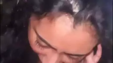 Hardcore Indian blowjob from an NRI girl to her black BF