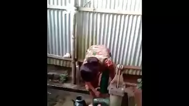 Desi Village Girl Outdoor Shower