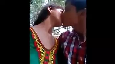 Indian legal age teenager porn video of a college pair having pleasure in a park