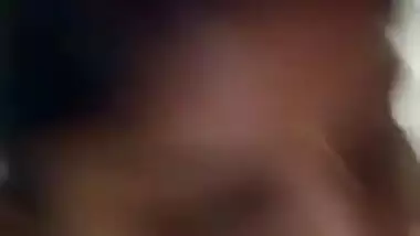 Fatty and naked Indian girl records special porn video for her man