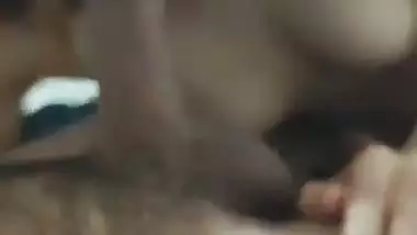 Sexy babe sucks lover’s dick and fucks in the doggy style