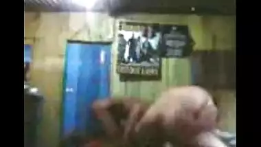 Fsiblog – Desi village bhabi puspa with her hubby and neighbor MMS