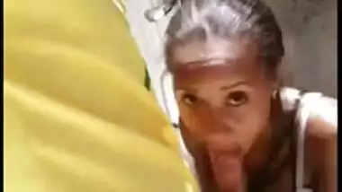 Stupid indian wife sucking dick outdor like a whore, Desi mms online