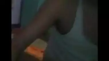 Hindi sexy movie of an amateur couple enjoying a nice home sex session